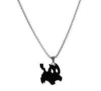 Collana con ciondolo a forma di gatto con ciondolo a forma di gattino nero, per amici, bambine, amanti dei gatti, donne