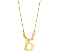 Collana con ciondolo a forma di lettera D dal design classico, gioiello alla moda, accessorio da donna