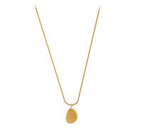 Collana con ciondolo a forma di lettera inglese irregolare, accessori senza tempo per donne