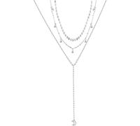 Collana con ciondolo a forma di luna cava