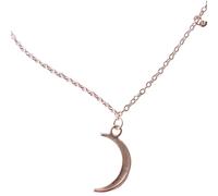 Collana con ciondolo a forma di luna dorata e stella, collana alla clavicola, alla moda intelligente