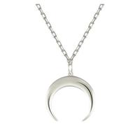 Collana con Ciondolo a Forma di Luna in Oro - Collezione Cielo Stellato con Catena - Elegante Regalo di Gioielli for Donna(Platinum)
