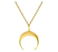 Collana con Ciondolo a Forma di Luna in Oro - Collezione Cielo Stellato con Catena - Elegante Regalo di Gioielli for Donna(Gold)