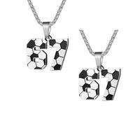 Collana con ciondolo a forma di numero 67, in acciaio inox, con ciondolo divertente con sei sette meme, regalo per donne e uomini, 1pcs, Acciaio inossidabile, Nessuna pietra preziosa