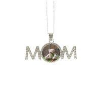 Collana con ciondolo a forma di orso e scienza, idea regalo per la festa della mamma, regalo per la festa della mamma, per la nonna, Medio