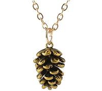 Collana con Ciondolo a Forma di pigna per Le Donne Ciondolo con Esemplare di Piante Ciondolo con Catena al Collo di pinoli Decorazione di Gioielli per Le Donne Nice And Clever