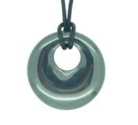 Collana con ciondolo a forma di segno zodiacale con vera pietra preziosa portafortuna - Tutti i dodici segni zodiacali disponibili, Misura unica, Gemma, Corniola Turchese Ossidiana