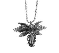 Collana con ciondolo a forma di serafino placcato alla moda, per uomini e donne, amuleti, gioielli da preghiera, idea regalo per ragazze