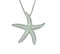 Collana Con Ciondolo A Forma Di Stella Marina Che Si Illumina Al Buio Per Donne E Ragazze, Graziosa Collana Luminosa Con Animali Marini E Perle, Accessori Per Gioielli Per Halloween, Vacanze Al Mare