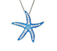 Collana Con Ciondolo A Forma Di Stella Marina Che Si Illumina Al Buio Per Donne E Ragazze, Graziosa Collana Luminosa Con Animali Marini E Perle, Accessori Per Gioielli Per Halloween, Vacanze Al Mare