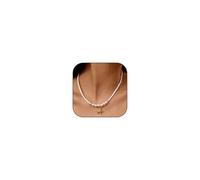 Collana con ciondolo a forma di stella marina in oro per donna collana con ciondolo a forma di stella marina bianca con perline bianche collane girocollo estive spiaggia oceano gioielli regali, one