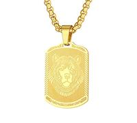 Collana con ciondolo a forma di testa di orso scandinavo, per uomo e donna, grande orso vichingo, protezione del collo, medaglione custode, Acciaio inossidabile, Senza pietre preziose