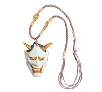 Collana con ciondolo a forma di volto di fantasma, collana con copertura per il viso giapponese Prajna, per la creazione di gioielli per specchietto retrovisore automobilistico, Refer to