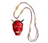 Collana con ciondolo a forma di volto di fantasma, collana con copertura per il viso giapponese Prajna, per la creazione di gioielli per specchietto retrovisore automobilistico, Refer to