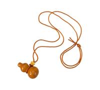 Collana con ciondolo a forma di zucca in legno alla moda, lunga catena regolabile, adatta per abbinare il maglione con ciondolo lungo, light color rope, come descritto, come descritto