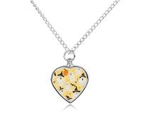 Collana con ciondolo a forma di zucche fantasma per ceneri e cuore, collana commemorativa per animali domestici