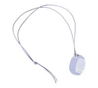 Collana con ciondolo a pettine di moda con cordino regolabile collana perfetta per esprimere l'individualità quotidiana ogni giorno, Oval, come descritto, come descritto