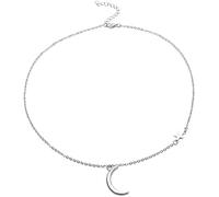 Collana con ciondolo a stella e luna da donna Accessori per collana con clavicola corta e selvaggia sempliceaffascinante e alla moda.