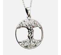 Collana con ciondolo albero della vita in argento sterling 925 cenere olmo Yg...