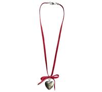 Collana con ciondolo alla moda regolabile girocollo in corda di stoffa alla moda girocollo con ciondolo adatto per l'uso quotidiano catena in tessuto, Misura unica, come descritto, come descritto