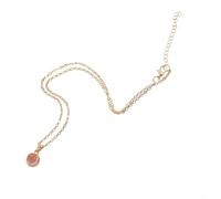 Collana con ciondolo circolare in polpa di giada con doppia vestibilità, su una catena a clavicola (02)