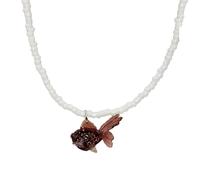 Collana con ciondolo colorato punk dolce fresco catena clavicola girocollo perline per le donne moda gioielli estetici regalo collana pendente per le donne, Misura unica, come descritto, come