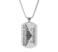 Collana con ciondolo con scritta "Always Remember You Are Braver/Stronger/Than You Think", unisex, FgY899, 4.5x2.67cm, Acciaio inossidabile
