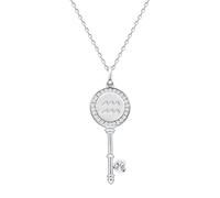 Collana con Ciondolo Costellazione Donna: in Argento Sterling 925 Acquario Collane Pendente con Zirconi Retrò Ciondoli Chiave Astrologia, Moda Oroscopo Gioielli Regalo di Compleanno per Ragazze