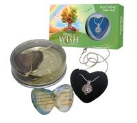 Collana Con Ciondolo E Perla Desiderio Albero Della Vita Set Regalo