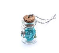 Collana con Ciondolo fluttuante con Fiore fluttuante con Ciondolo e bigiotteria, Gioielli di Moda per Ragazze, Ragazze Practical Treatment