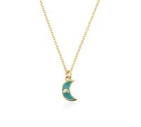 Collana con ciondolo in 925 lunga catena girocollo, gioiello di lusso bello e versatile che può essere indossato con qualsiasi stile, adjustable, Cristallo