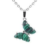 Collana Con Ciondolo In Cristallo Naturale Da Donna, Con Ciondolo A Forma Di Farfalla In Cristallo Intarsiato, Zirconia Cubica, Collana Con Catena In Argento, Gioielli Da Regalo Per Donne, Madre E F