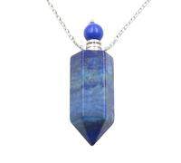 Collana con Ciondolo In Cristallo Naturale per Donna E Uomo, Diffusore Di Oli Essenziali, Bottiglia Di Profumo, Ciondolo Esagonale A Spirale, Catena Energetica, Gioielli con Pietre Preziose, Regali,