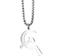 Collana con ciondolo in falce e martello regalo per donne uomini