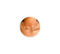 Collana con ciondolo in oro da donna con ciondolo a forma di conchiglia e stella marina, collana estiva, gioielli da spiaggia, collana bohémien, collana girocollo con perle e clip di carta dorata