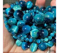 Collana con ciondolo in pietra naturale perline 4 6 8 10 mm Jaspers perline per la creazione di gioielli fai da te braccialetto collana (colore: cristallo Mu, dimensioni: 8 mm da 45 a 46 pezzi)