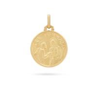 Collana con ciondolo medaglia di San Tommaso Apostolo in argento sterling pla...