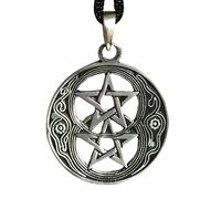 Collana con ciondolo pentacolo pozzo calice vetro gioielli etnici bohemien e ...