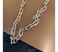 Collana con Ciondolo Punk Gotico a Forma di U Collana a Catena Spessa Donna Uomo Collana a Catena a Catena di Moda Gioielli Collana Spessa Regali per Feste di Natale