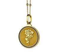 Collana con ciondolo rotondo da 28 mm in argento sterling 925 con mappa dello skyline di Varsavia incisa, placcato oro, per uomo e donna, con cavo da 45 cm, gioiello fatto a mano |LK_ENGP_0749