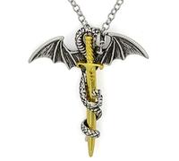Collana con Ciondolo Spada di Drago Pendente in Acciaio al Titanio Bagliore nel Buio Creativo e utile Handy And Professional