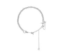 Collana con colletto a goccia Starlight per donna Collana con ciondolo a forma di stella Catena girocollo da doccia Y2K Accessori irregolari per gioielli Regali per lei