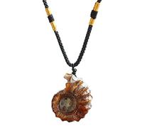 Collana con conchiglia di lumaca - Gioielli in conchiglia naturale, ciondoli in conchiglia naturale | Ammonite Jewelry Whorl Shell Decor, collana di macinazione fine per le donne, 1, 1