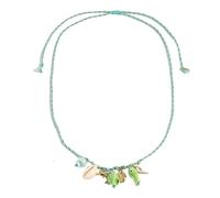 Collana con conchiglie e stelle marine in ceramica regolabile, ispirata al marino, con colori vivaci della dopamina, da donna, estati, spiaggia, ebreo, As show, Corda colorata, ceramica, conchiglia