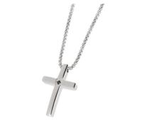 Collana con croce con zircone