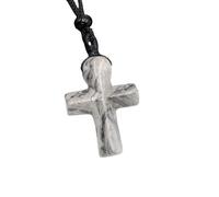 Collana con Croce Di Cristallo Curativo per Donne E Uomini, Ciondolo con Angelo Custode, Catena con Pietra Preziosa Naturale Intrecciata A Mano, Catena Regolabile con Pietra Reiki, Gioielli Di Fede,