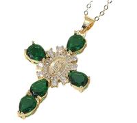 Collana con croce di Santa Maria, collana della Vergine Maria, Collana con