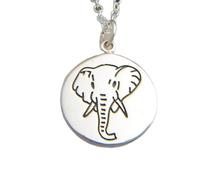 Collana con elefante in argento sterling 925. Ciondolo con animale spirituale. Ciondolo con animale potente. Buona fortuna. Totem. Talismano, regalo per la meditazione dell'anima e della natura |