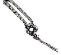 Collana con film per ragazze Collana con nodo d'amore algerino placcato in argento