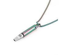 Collana con filtro in cotone - Aiuto respirazione consapevole per alleviare l'ansia, rilassamento e concentrazione, gioielli in acciaio inox per meditazione, regular, Metallo, Abalone